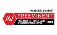 Martindale-Hubbell Peer Review Ratings 2020